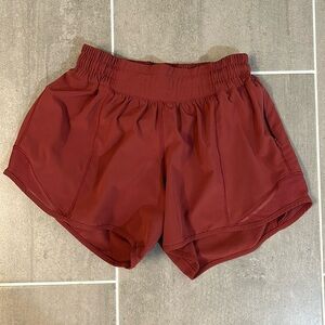 Lulu Hotty Hot Line Shorts in Dusty Rose 4”